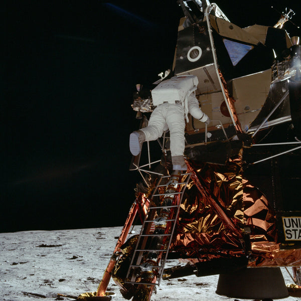 Edwin Aldrin descend Lunar Module I - Apollo 11